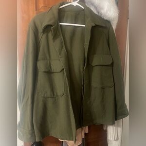 Vintage Wool Army Jacket Coat